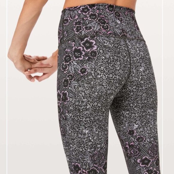 Lululemon Women's Floral Trellis Wunder Under High-Rise Leggings Size 6 - Picture 1 of 14